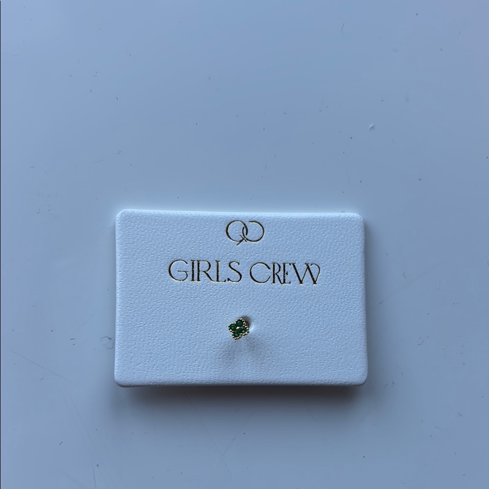 Green Earring Stud